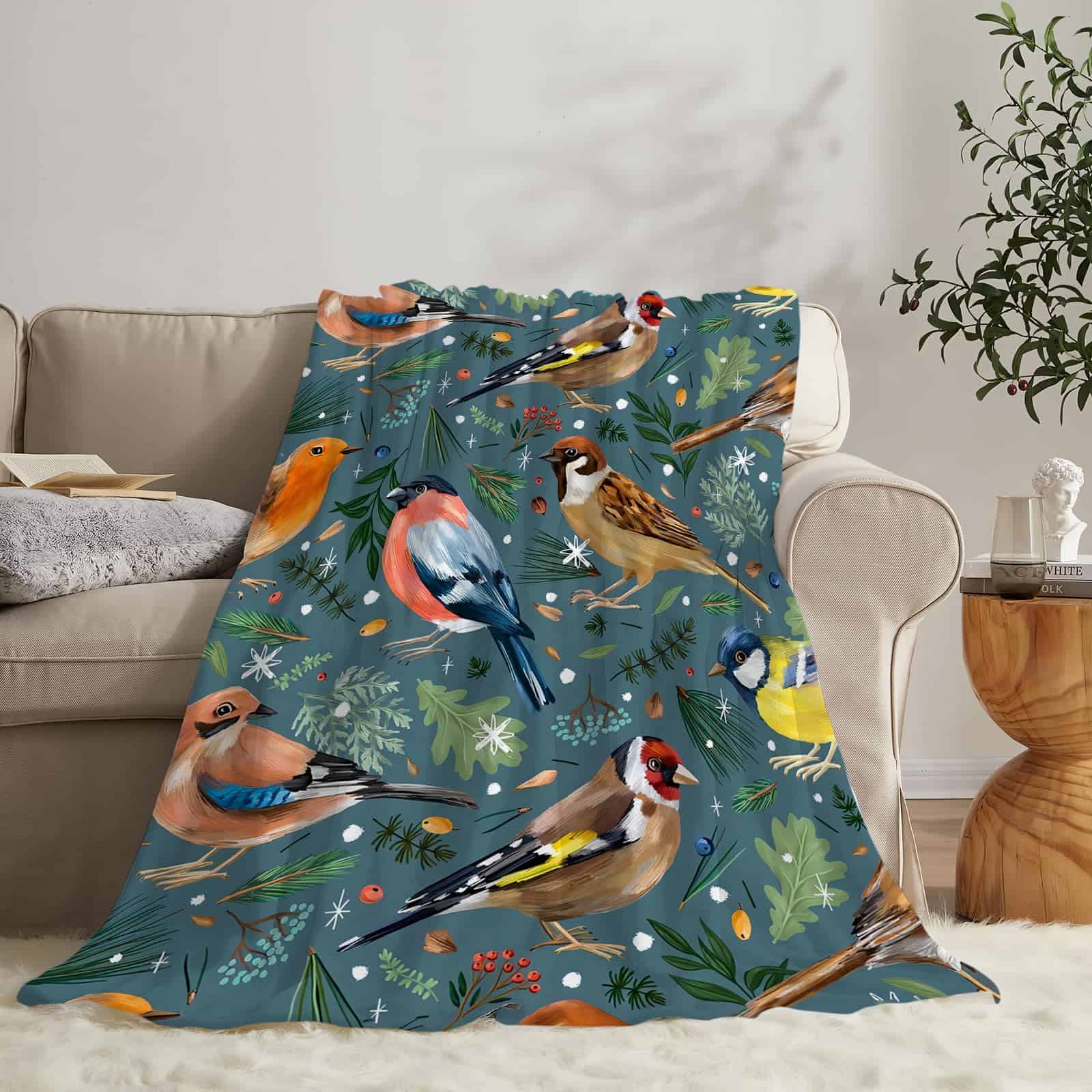 Manta de Aves Súper Suave Cálida y Esponjosa de Franela - Imagen 4