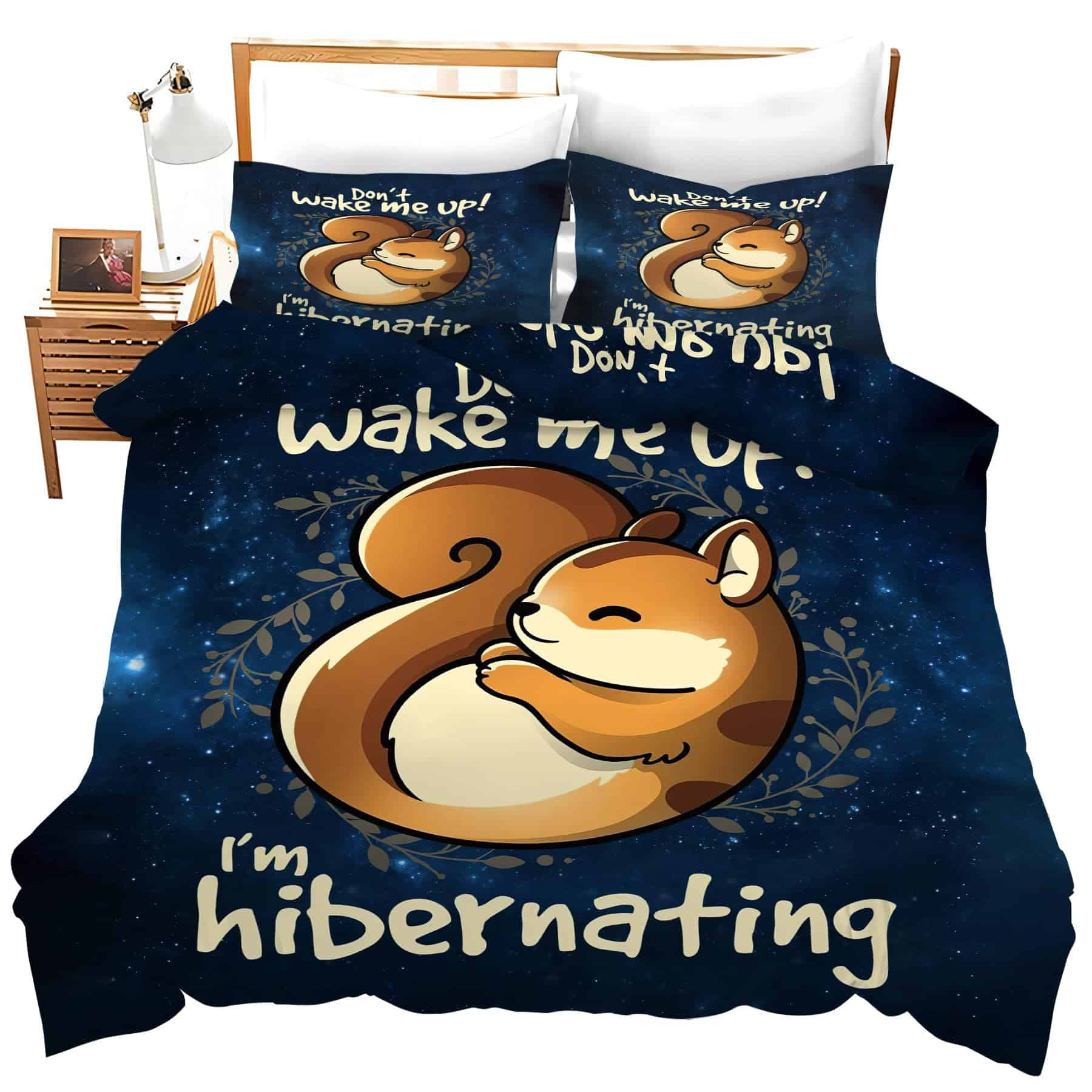 Set de Ropa de Cama Ardilla Juego de Cama Decoración de