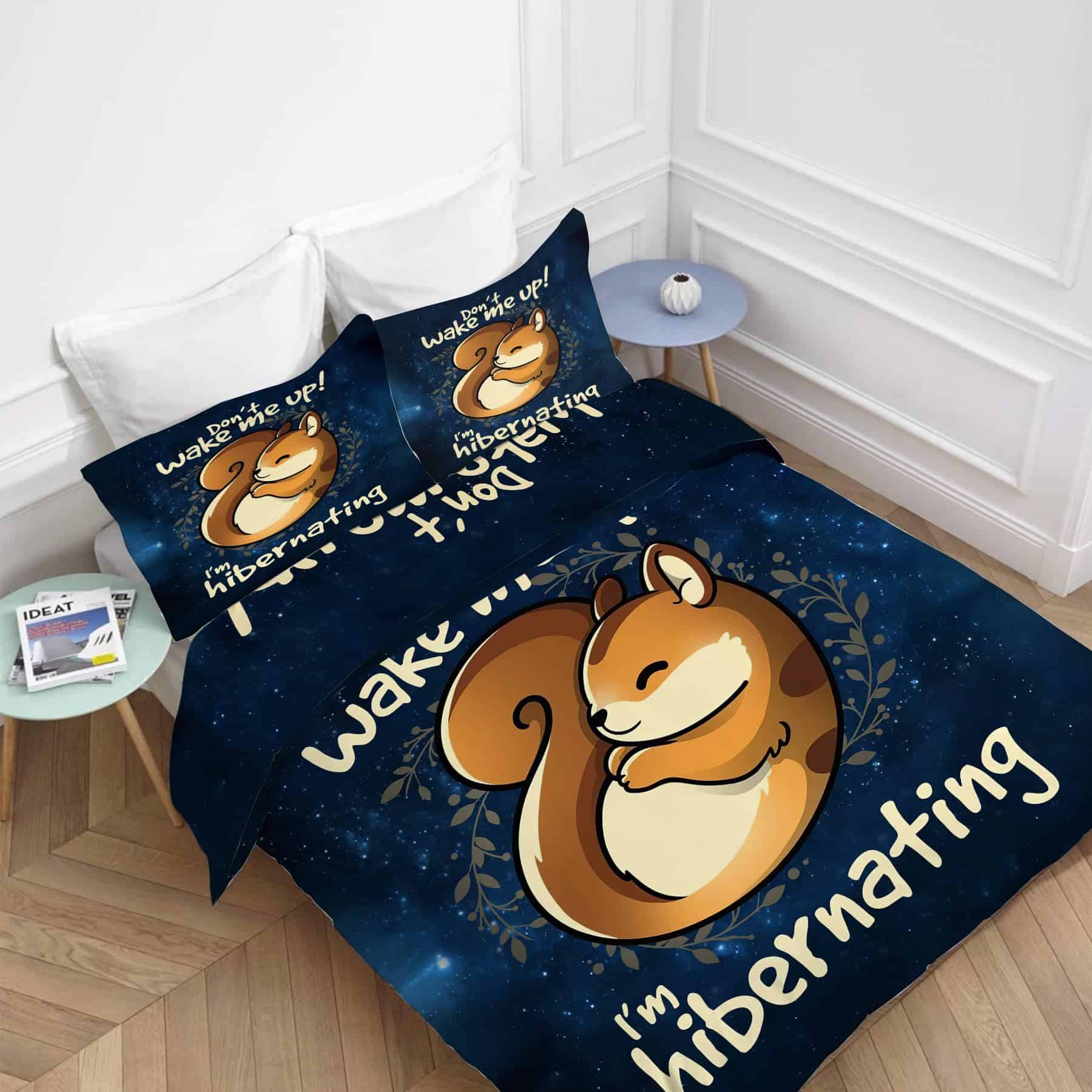 Set de Ropa de Cama Ardilla Juego de Cama Decoración de - Imagen 3