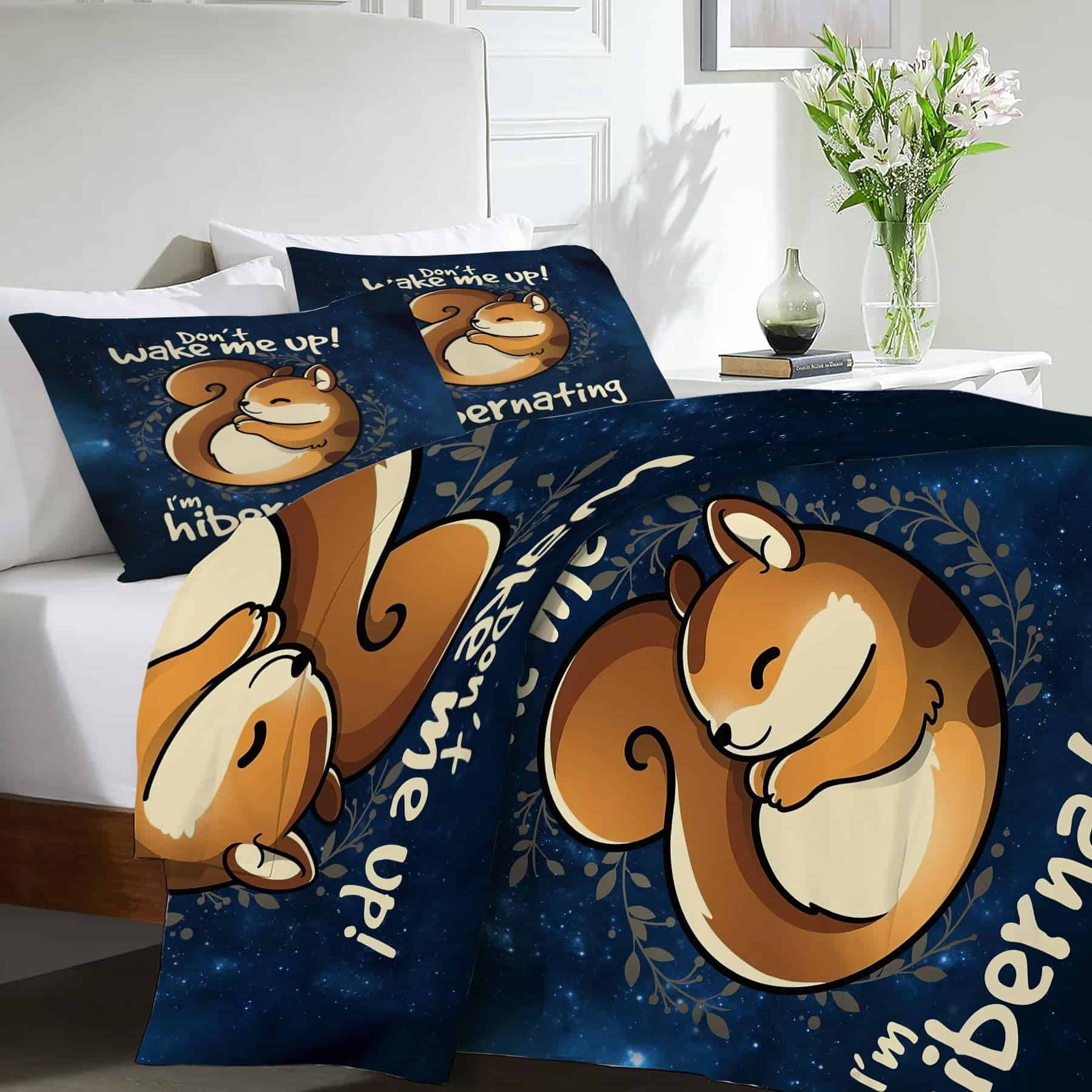 Set de Ropa de Cama Ardilla Juego de Cama Decoración de - Imagen 5