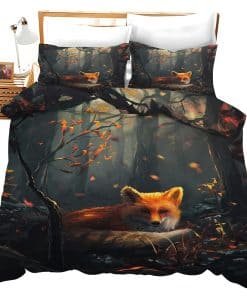 Juego de Ropa de Cama de Zorro Lindo Decoración de Zorro