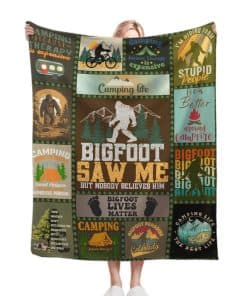Manta de Camping Bigfoot, Regalos de Bigfoot para Hombres