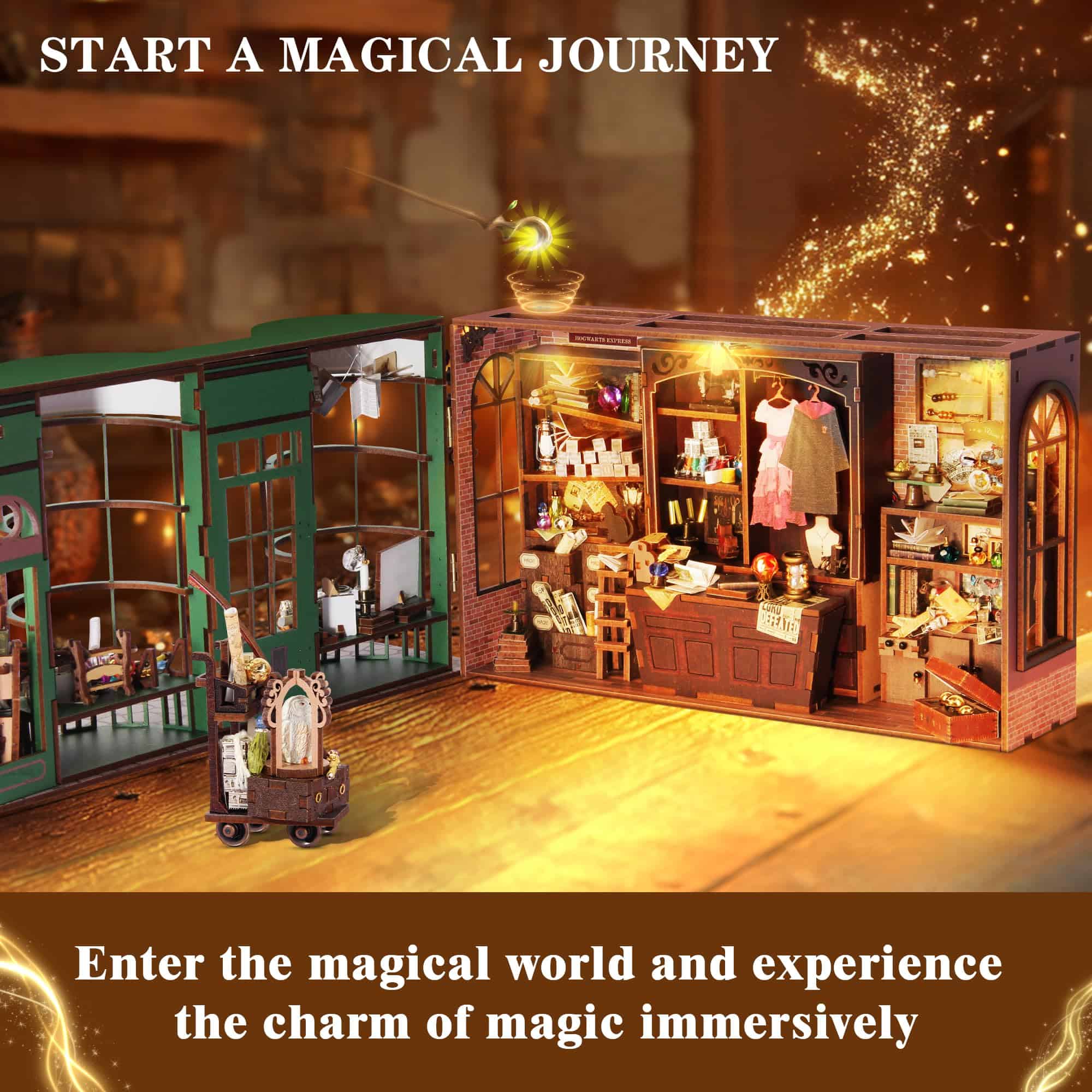 Kit de Casa de Muñecas en Miniatura DIY, Kit de -a Mágica) - Imagen 5