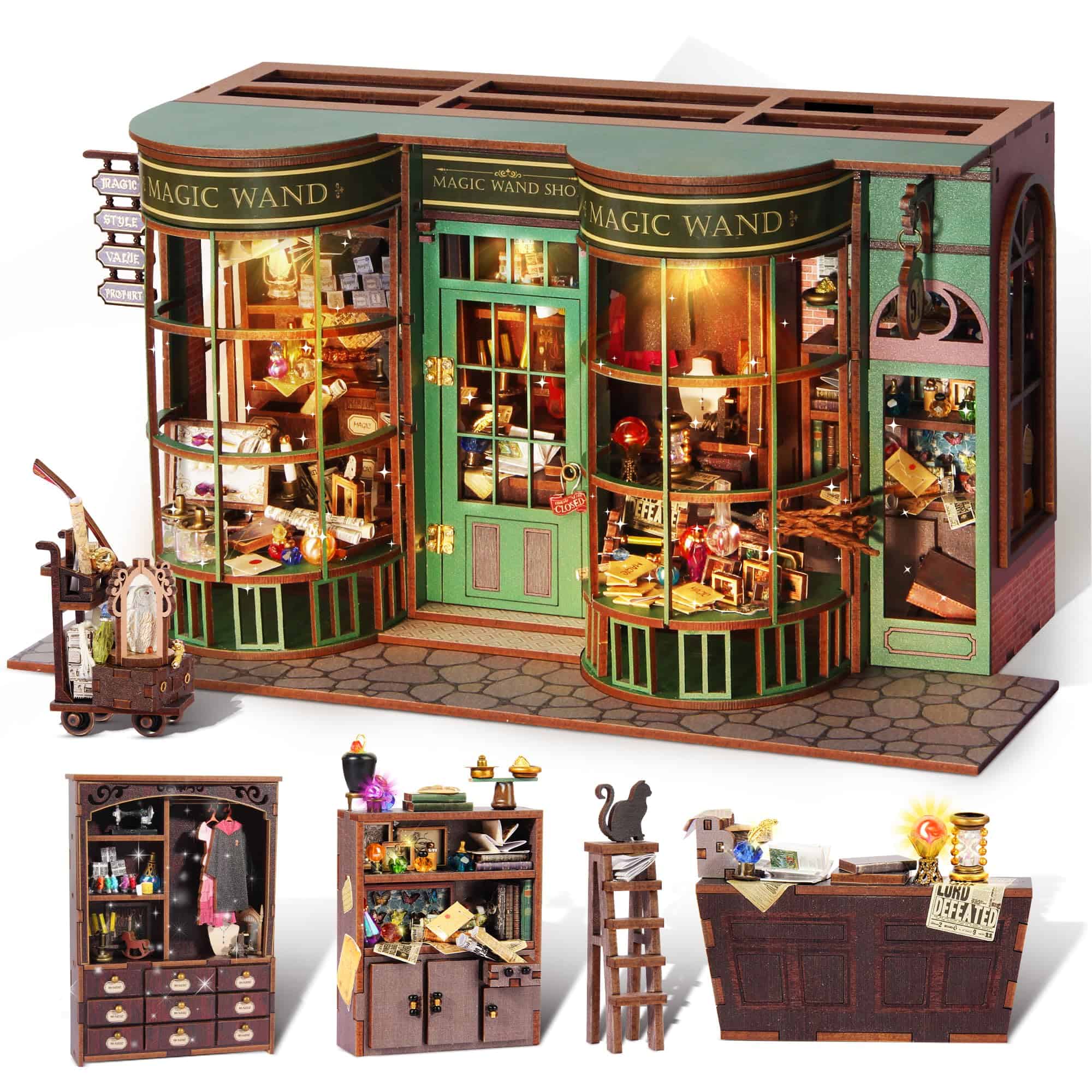 Kit de Casa de Muñecas en Miniatura DIY, Kit de -a Mágica)