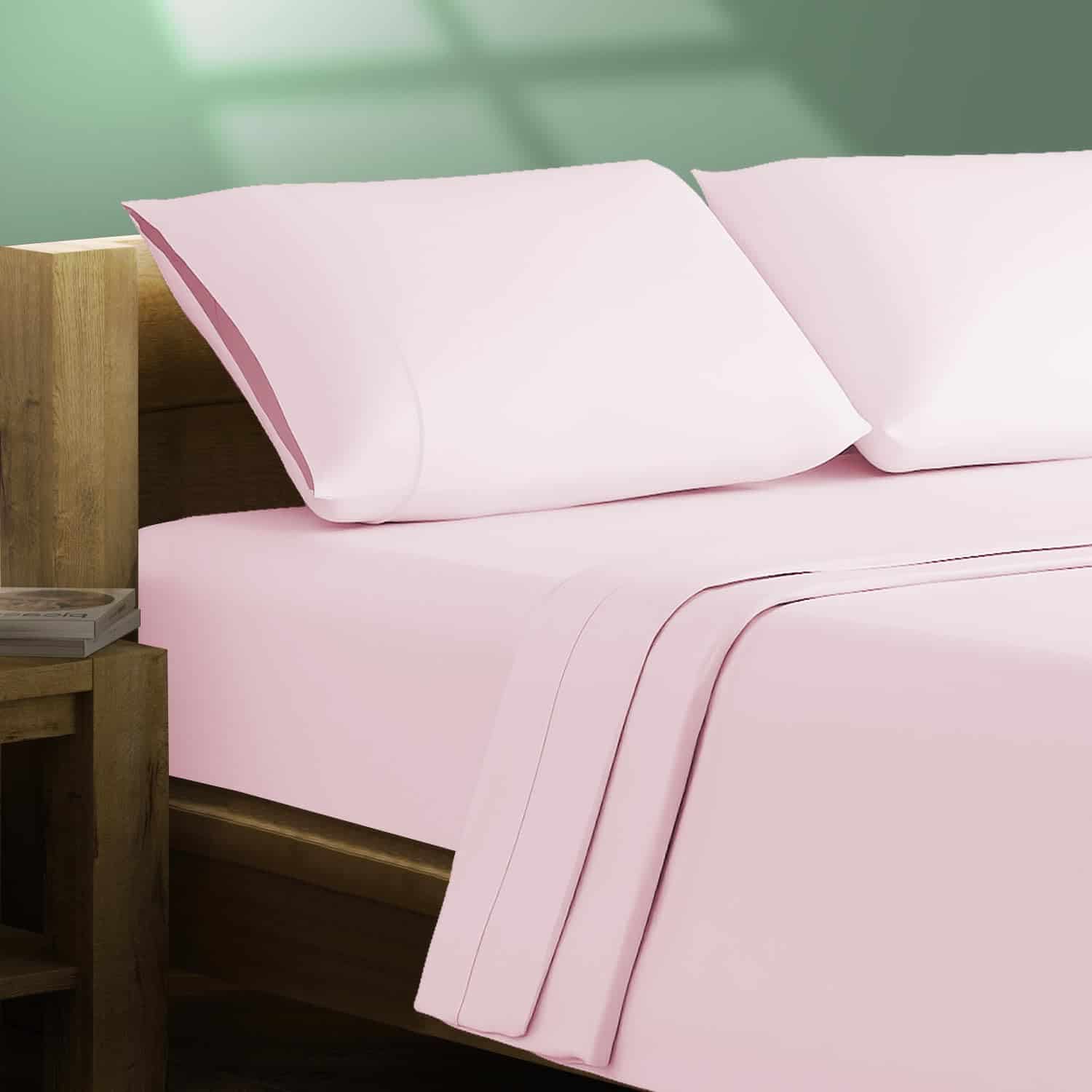 Juego de sábanas de algodón orgánico 100% Percale Texas