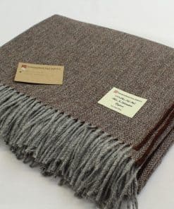 Manta Británica Hecha en Inglaterra. 100% Lana Nueva