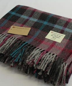 Manta de lana británica hecha en Inglaterra. 100% pura lana