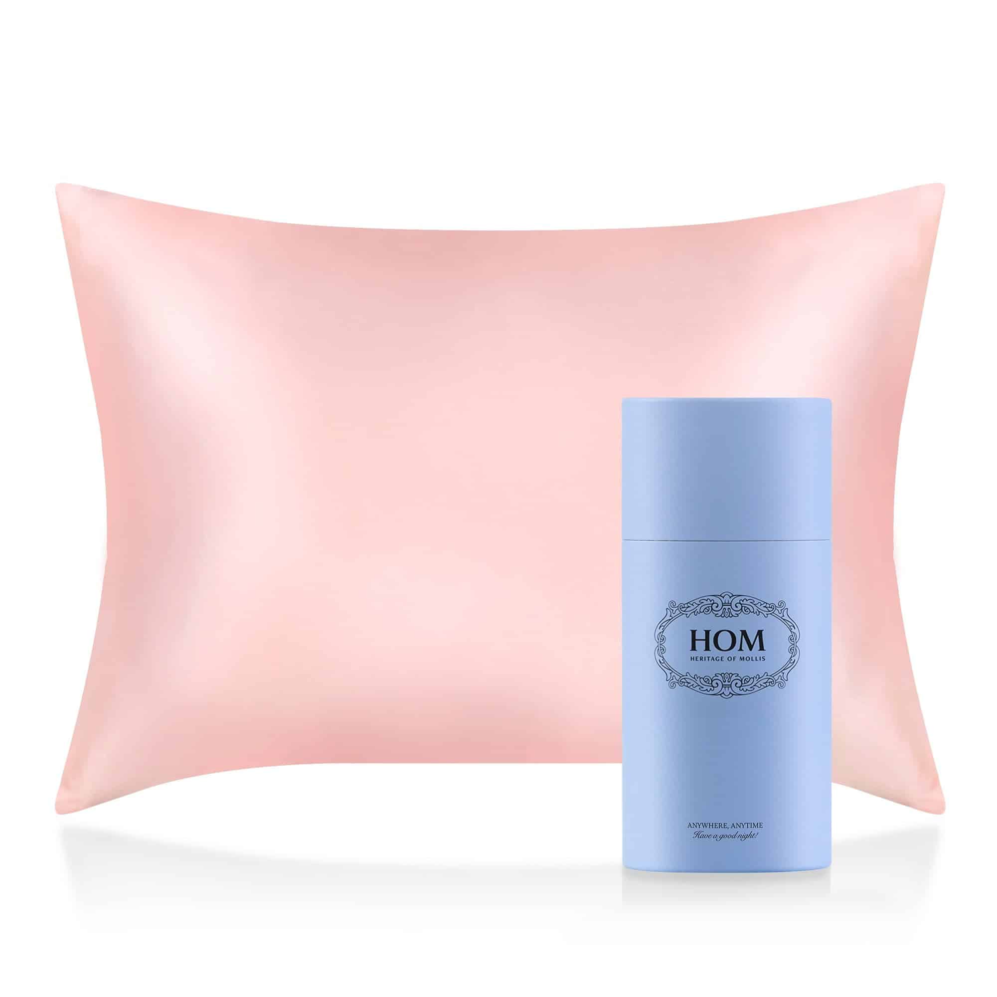 Funda de Almohada de Seda Pura 100% Morera -Rosa