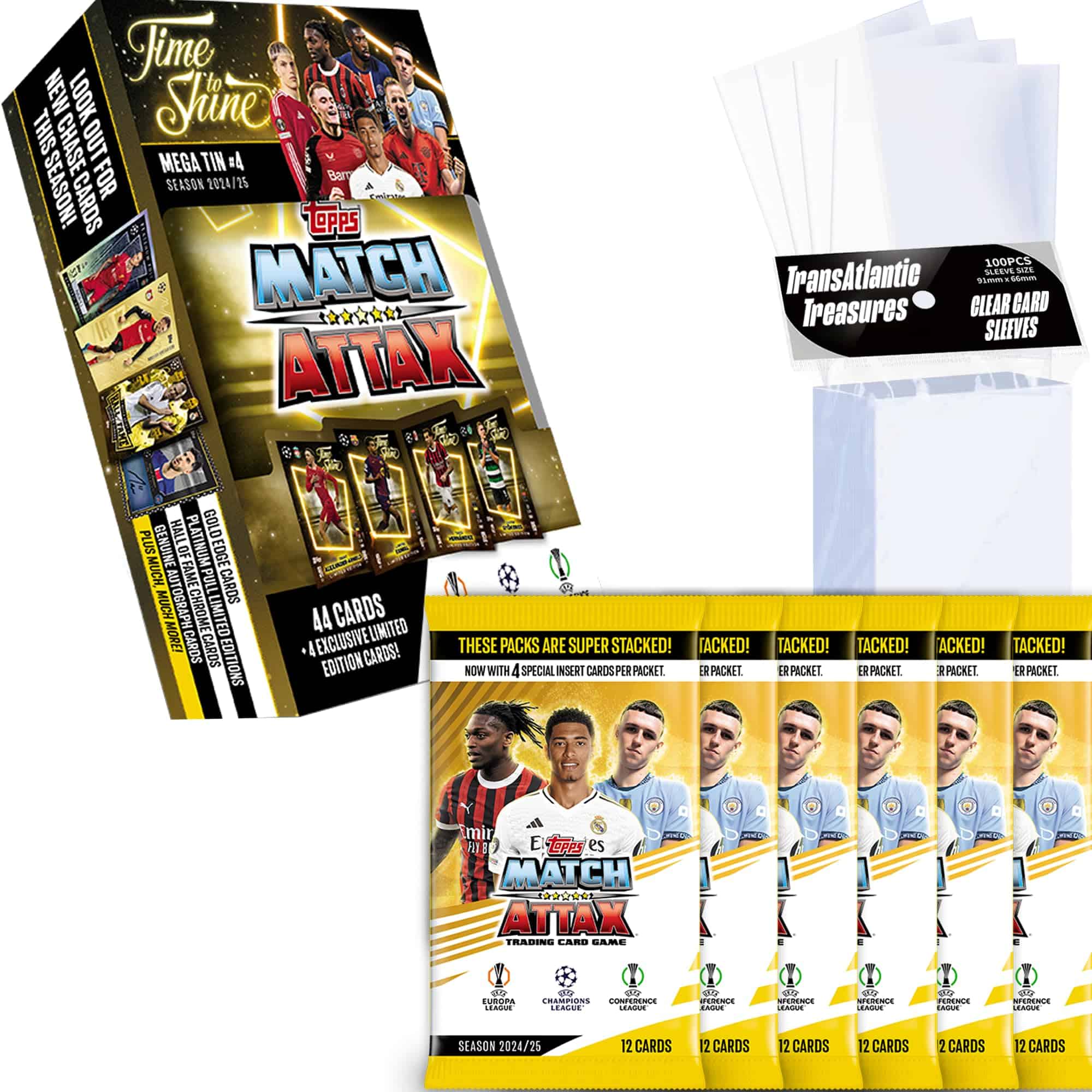Topps Match Attax 2024-2025 Cartas de Fútbol en Lata Mega +