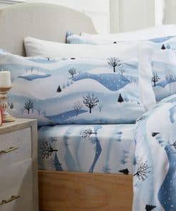 Juego de sábanas 100% algodón Twin de franela Market &