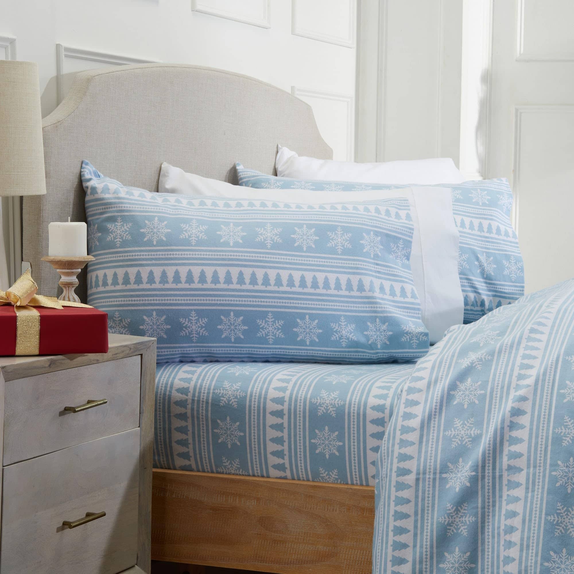 Juego de sábanas de franela 100% algodón Market & Place | - Imagen 8