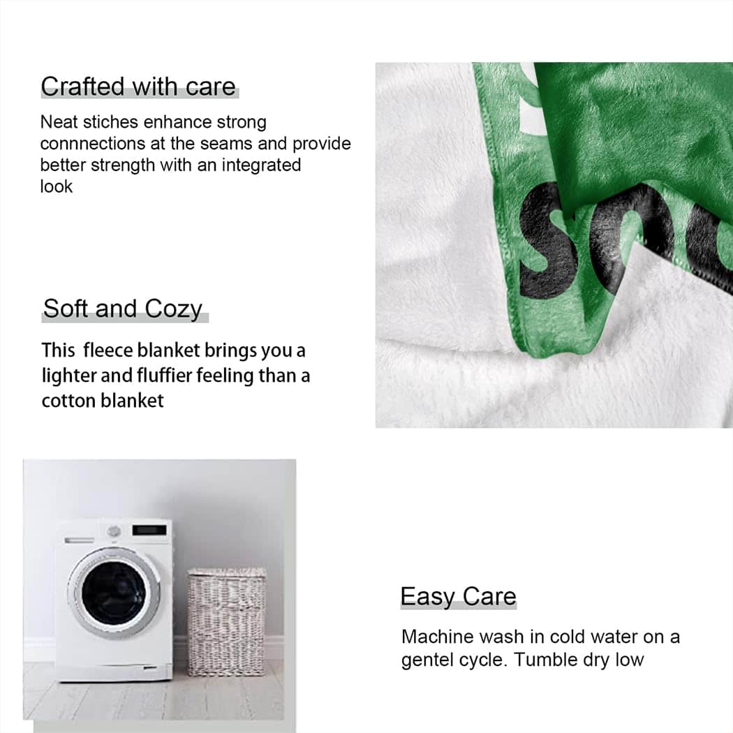 Manta Rstick Eat Sleep Soccer Verde 50" x 60", Regalos para - Imagen 6