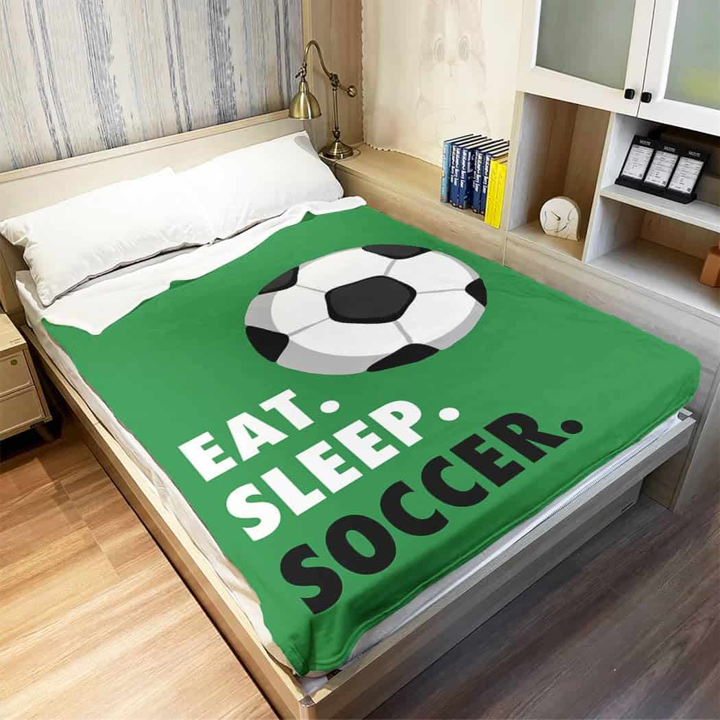 Manta Rstick Eat Sleep Soccer Verde 50" x 60", Regalos para - Imagen 3