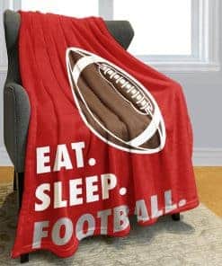 Manta Rstick Eat Sleep Football Roja 50" x 60", Regalos