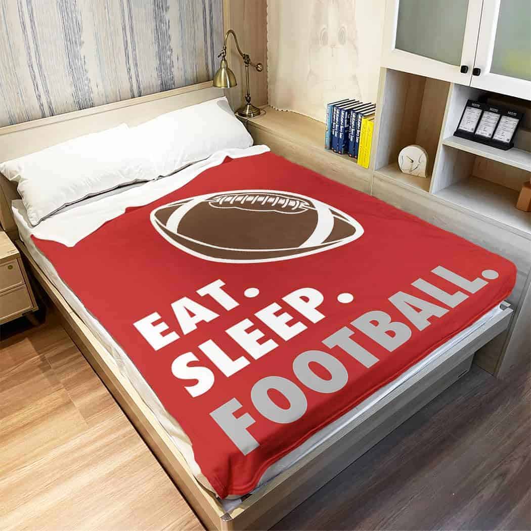 Manta Rstick Eat Sleep Football Roja 60" x 80", Regalos - Imagen 3