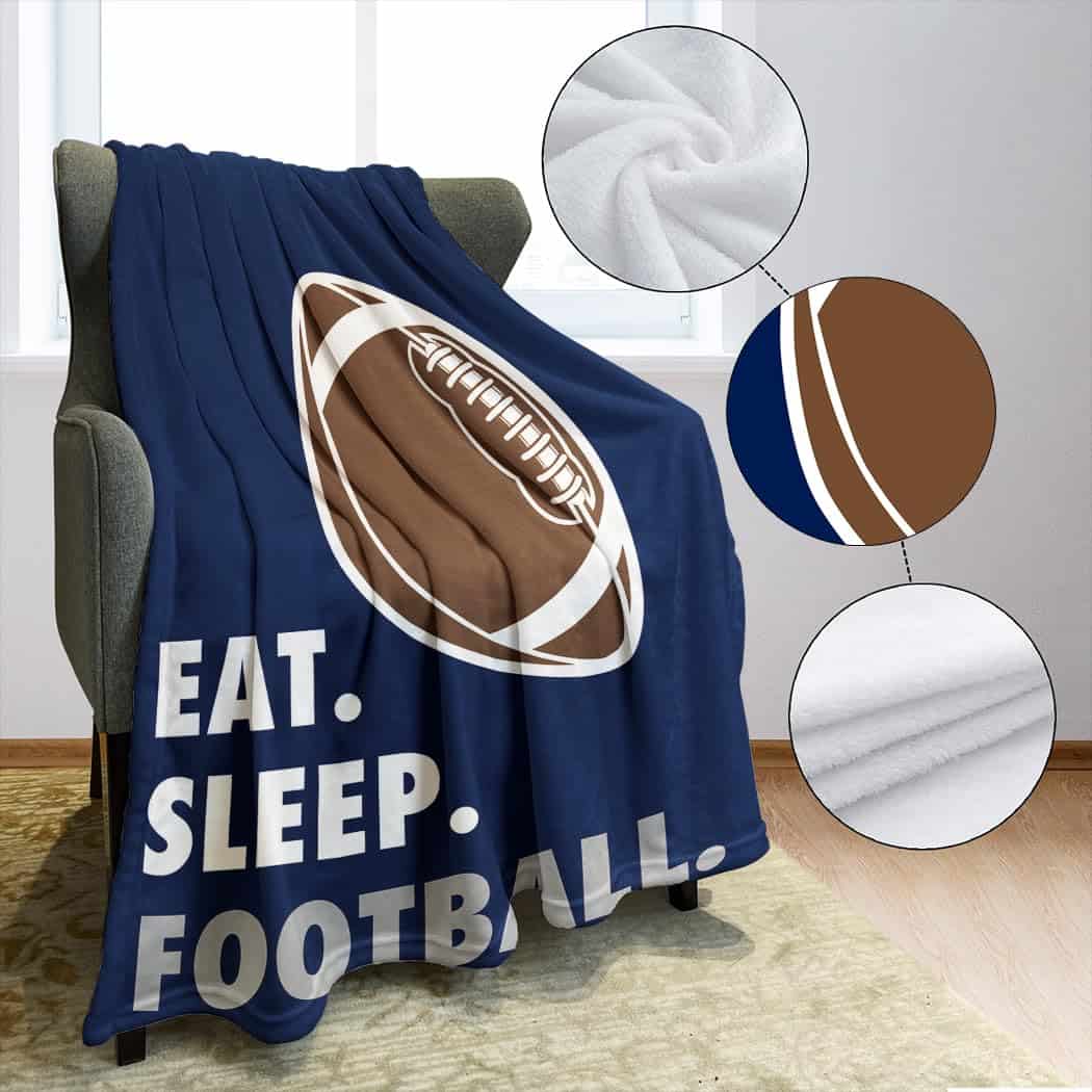 Manta Rstick Eat Sleep Football Navy 60" x 80", Regalos - Imagen 5