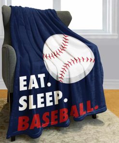 Manta Rstick Eat Sleep Baseball Navy 60" x 80", Regalos