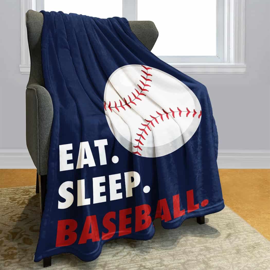 Manta Rstick Eat Sleep Baseball Navy 60" x 80", Regalos