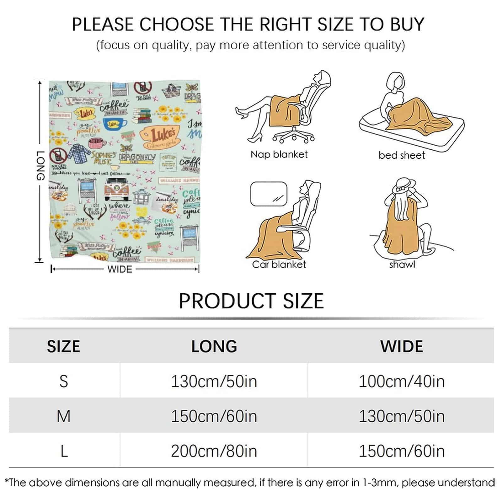 Manta de Franela para Regalo de Chicas Mujeres Súper Suave - Imagen 4