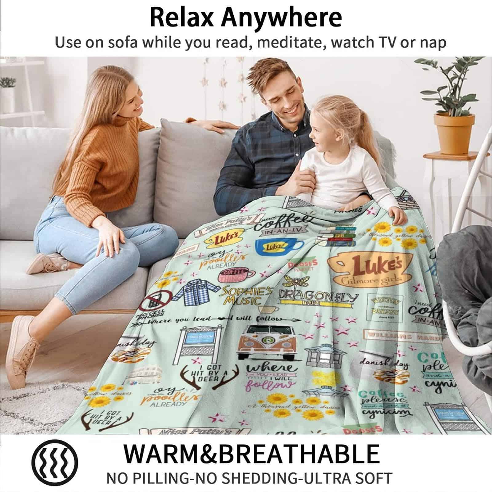 Manta de Franela para Regalo de Chicas Mujeres Súper Suave - Imagen 6