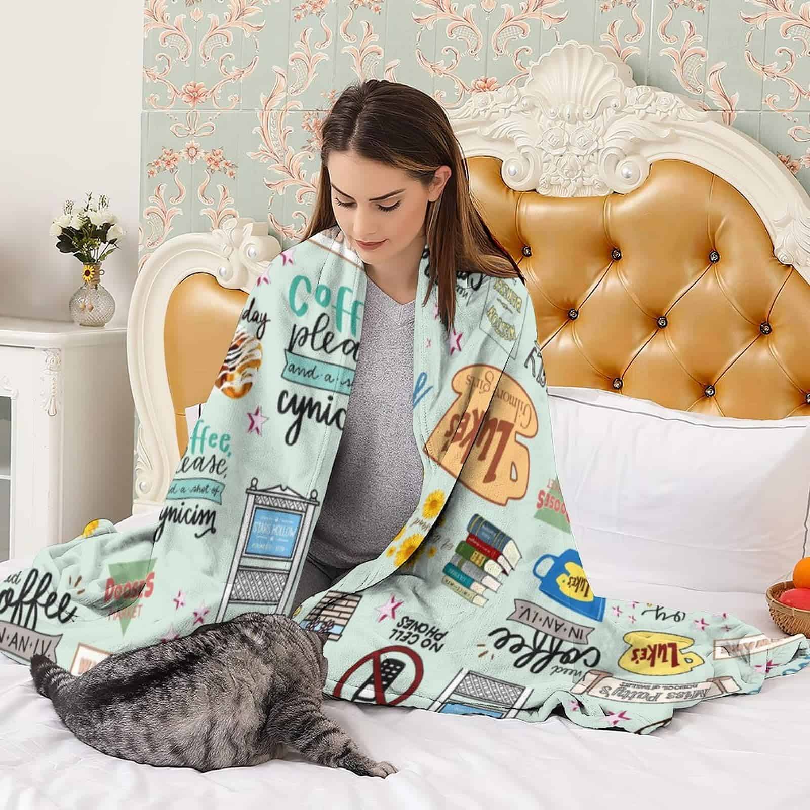 Manta de Franela para Regalo de Chicas Mujeres Súper Suave - Imagen 5