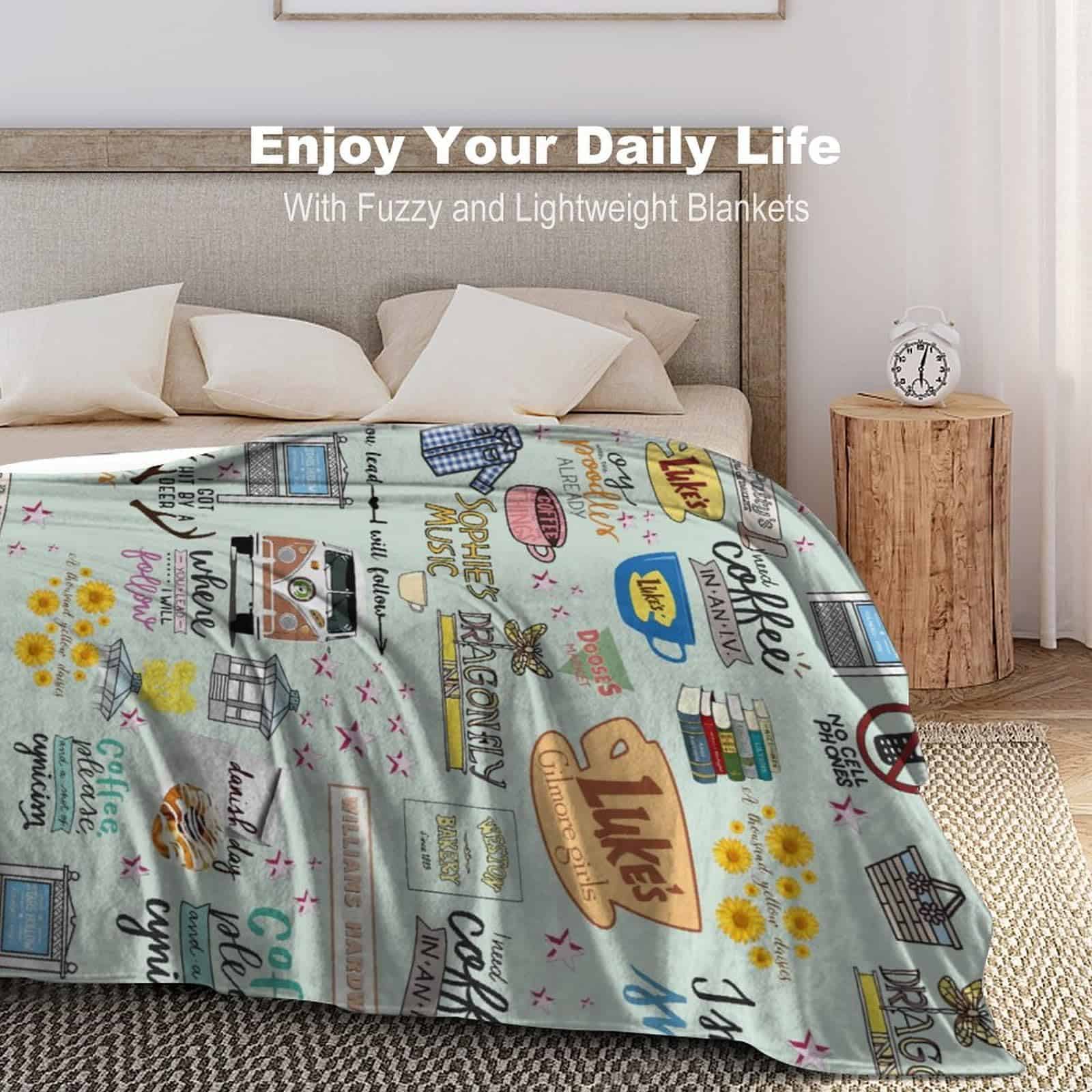 Manta de Franela para Regalo de Chicas Mujeres Súper Suave - Imagen 8