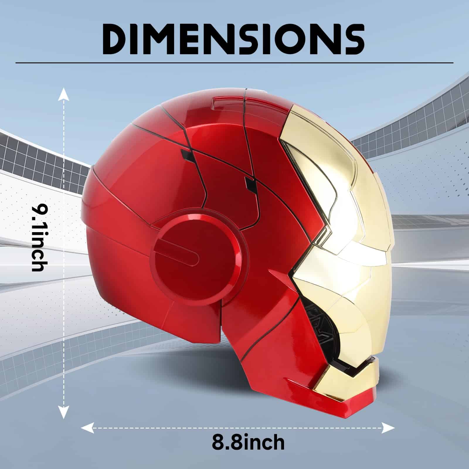 Casco Electrónico Iron-Man MK 5: Control de Voz y Remoto, - Imagen 6