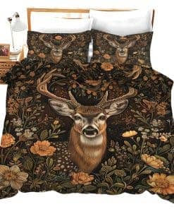 Set de Edredón de Cómoda de Ciervos del Bosque Vintage