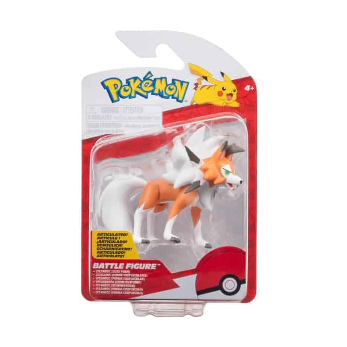 Figura de Pokemon de Lucha, Lycanroc Set de Juguetes de