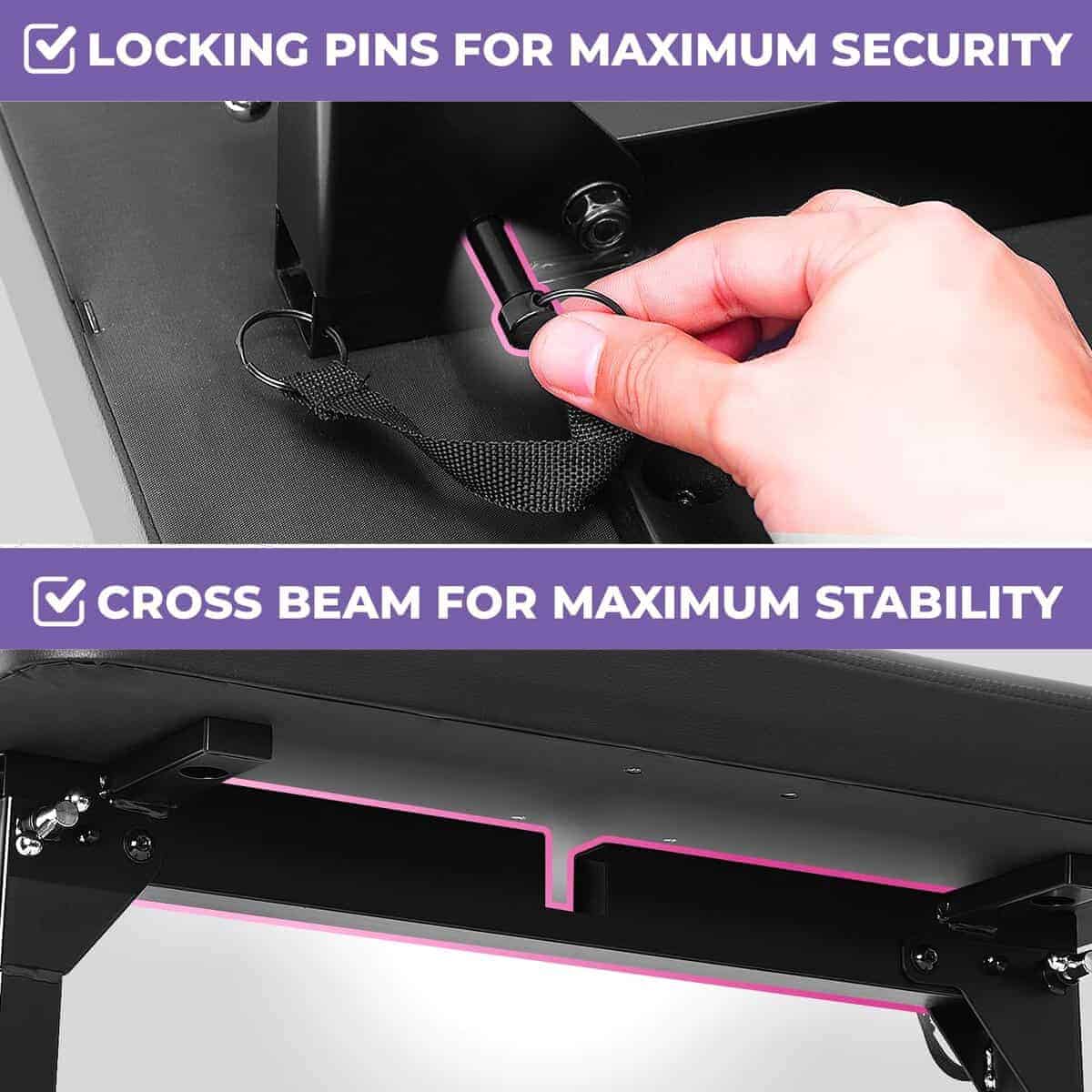 Banqueta de Piano Ajustable Plegable de Liquid Stands - - Imagen 6