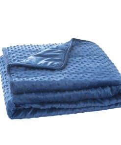 Manta pesada MENHIRY con funda de forro polar minky para