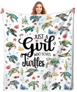 Manta de Tortuga Solo una Chica que Ama las Mantas de