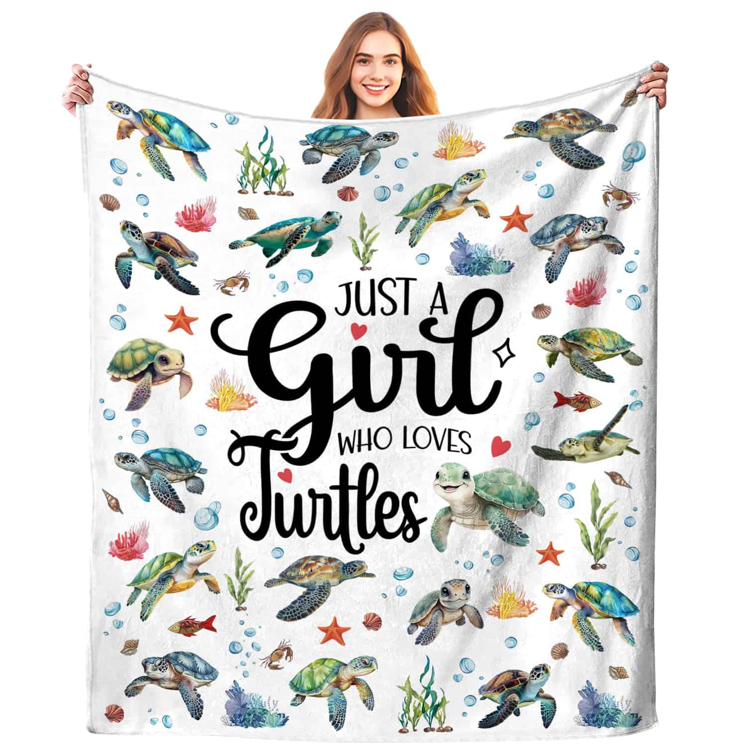 Manta de Tortuga Solo una Chica que Ama las Mantas de