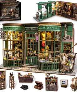 Kit de casa de muñecas de madera Tinkerty DIY, kit de casa