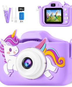 Cámara de Juguete para Niños y Niñas de 3 a 10 -Morado