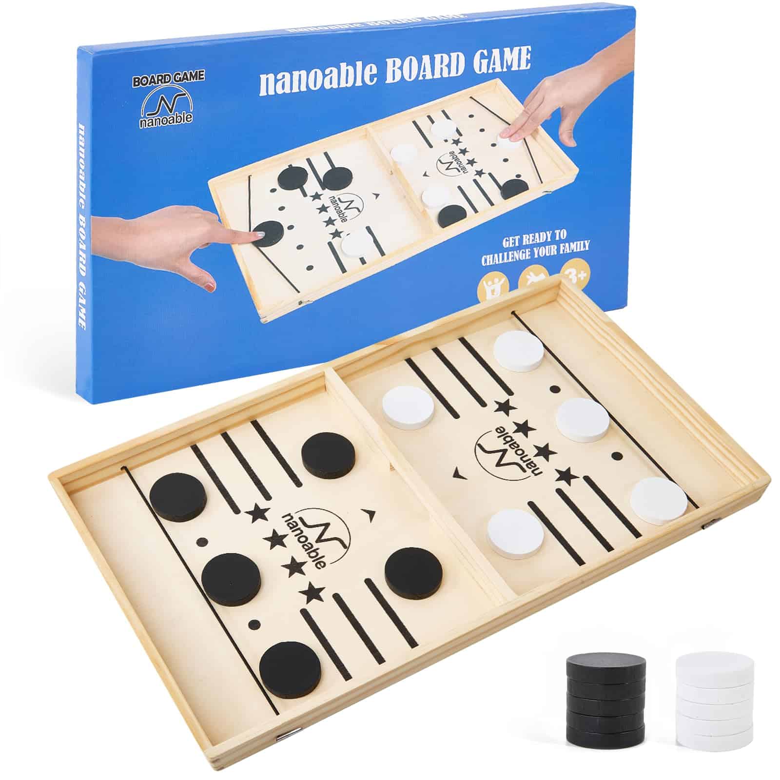 Juego de Hockey de Mesa de Puck Grande Veloz, Juego de