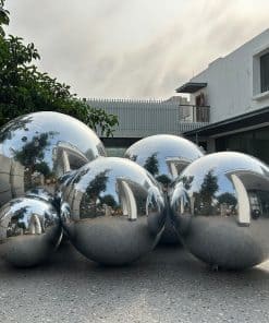 Bola de espejo inflable 1.2m/48in Grandes -Plata