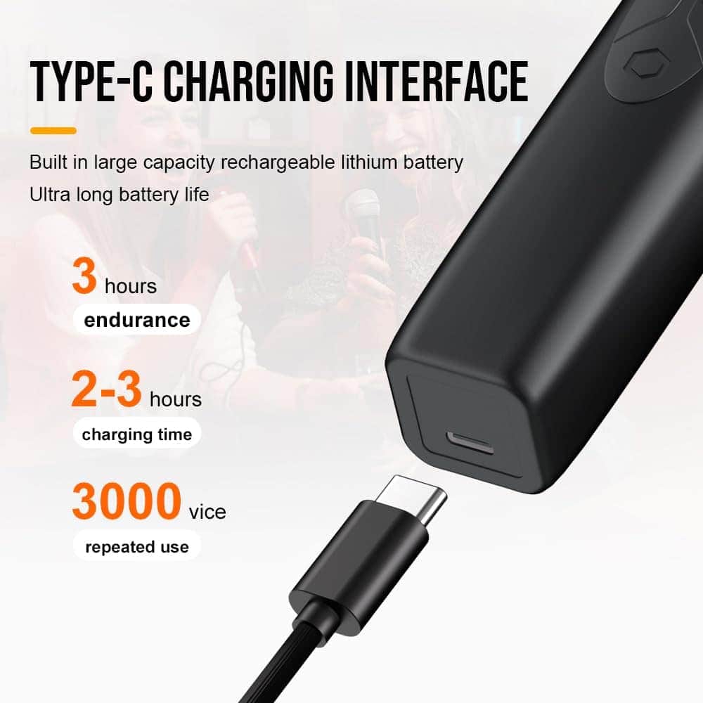 Sistema de Micrófono Inalámbrico de 2 Canales Yamnweo - Imagen 7