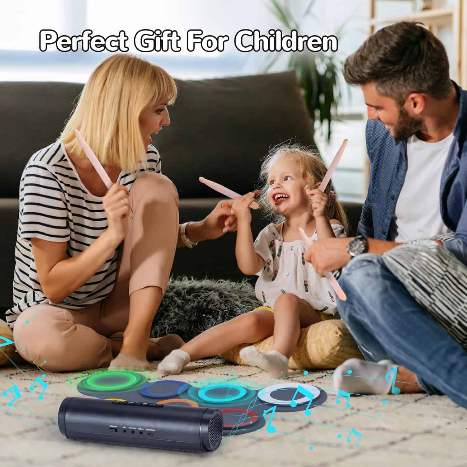 Batería Electrónica IWORD, Set de Batería de Práctica de - Imagen 6