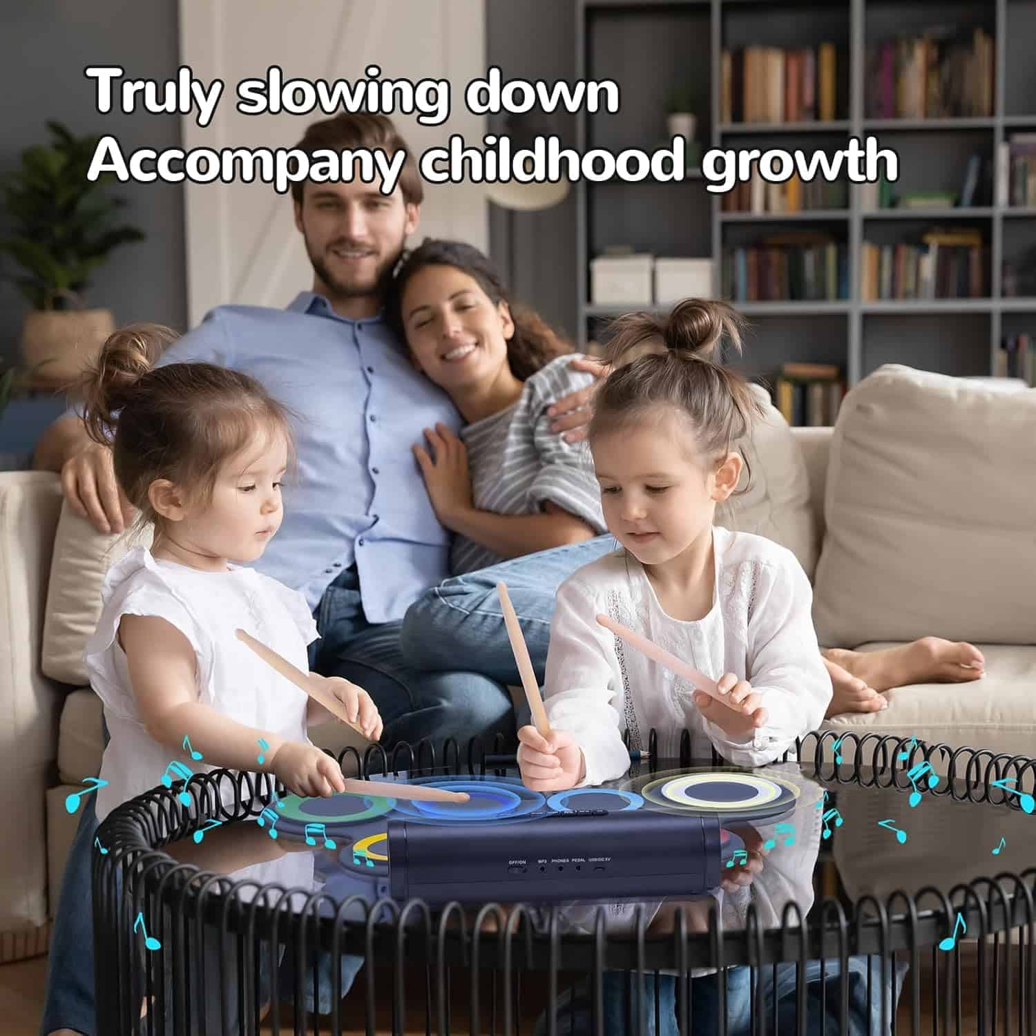 Batería Electrónica IWORD, Set de Batería de Práctica de - Imagen 9