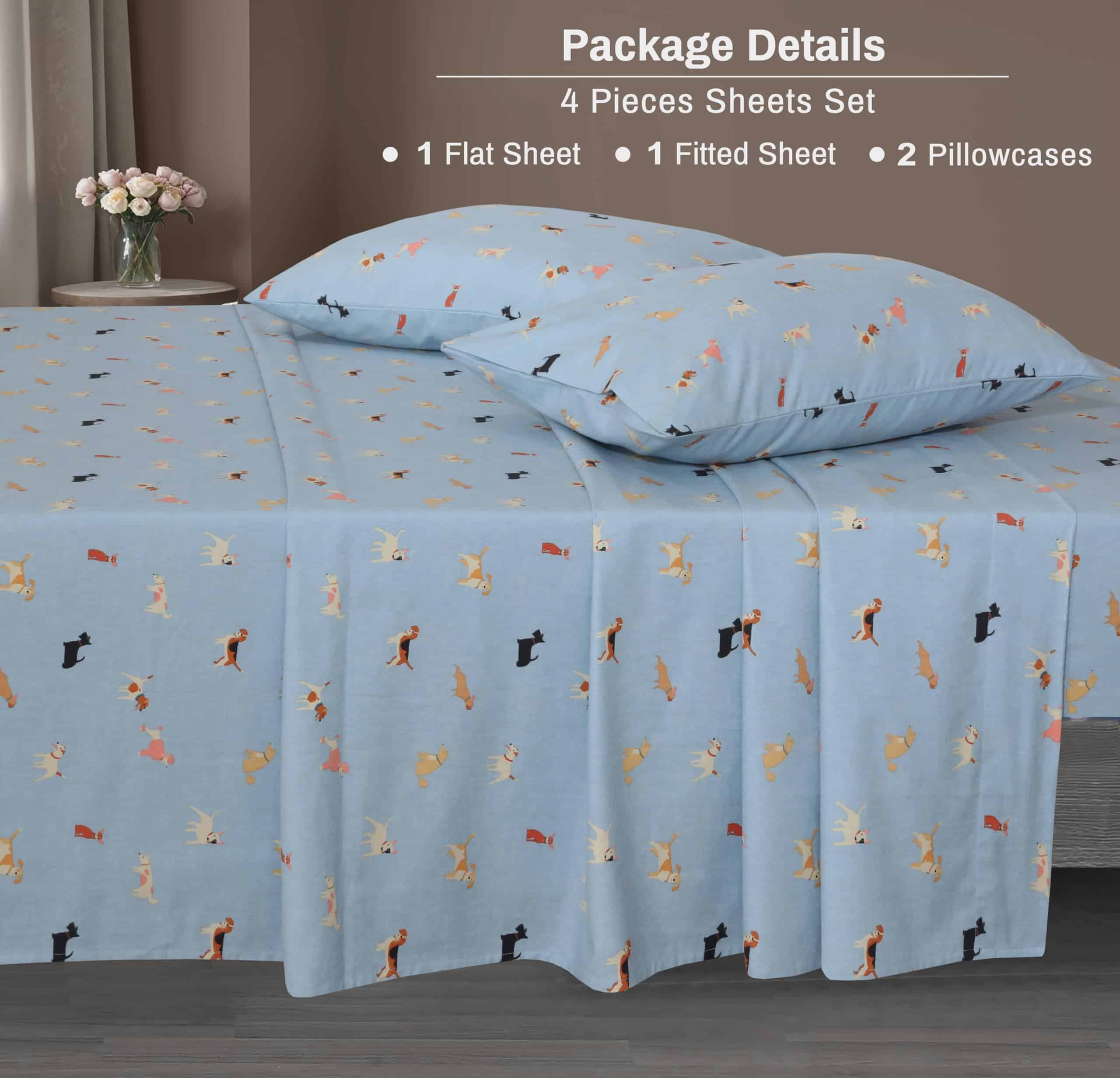 Juego de sábanas de Franela ZOYER para Cama Completa - - Imagen 8