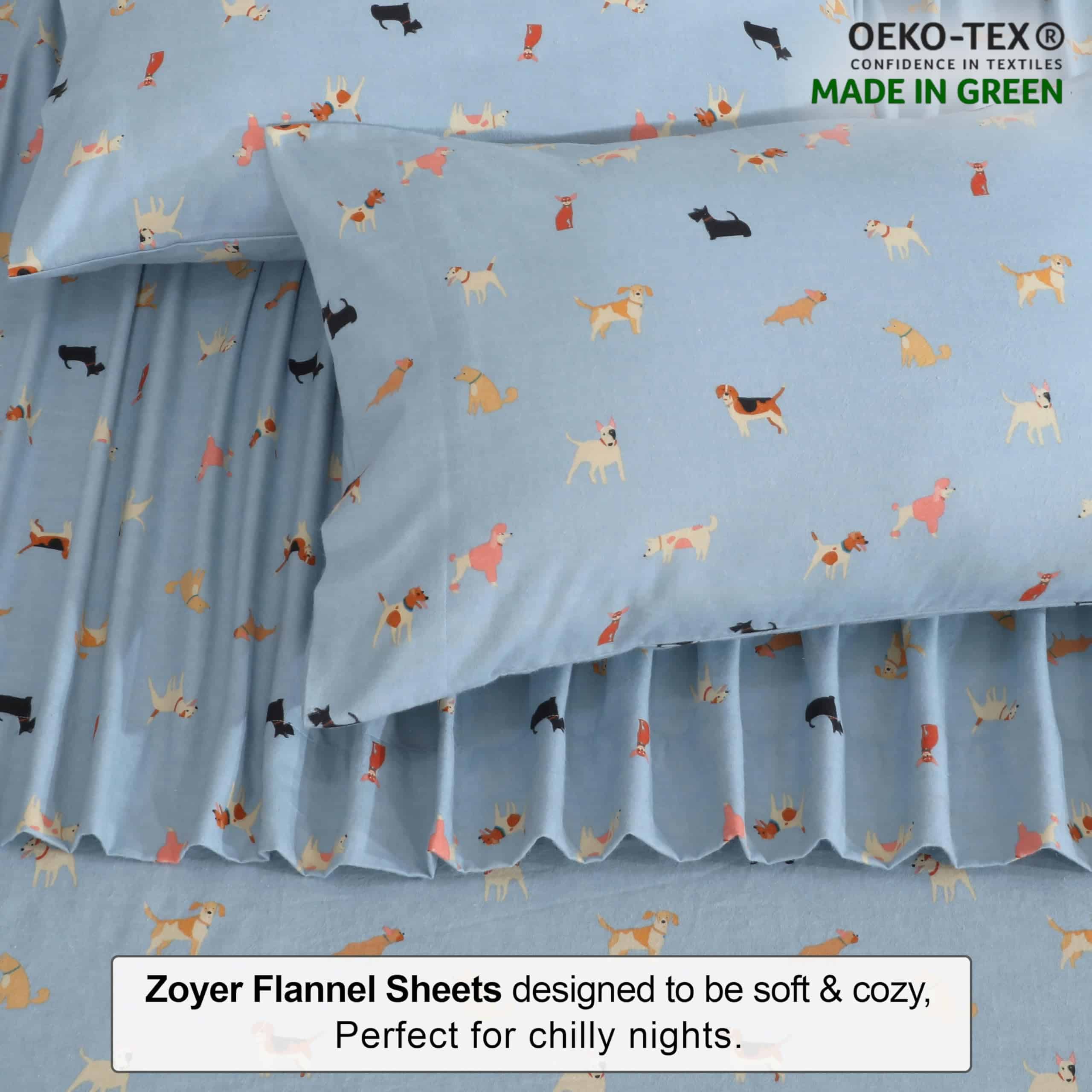 Juego de sábanas de Franela ZOYER para Cama Completa - - Imagen 5