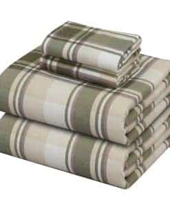 Juego de sábanas de franela para cama tamaño completo ZOYER