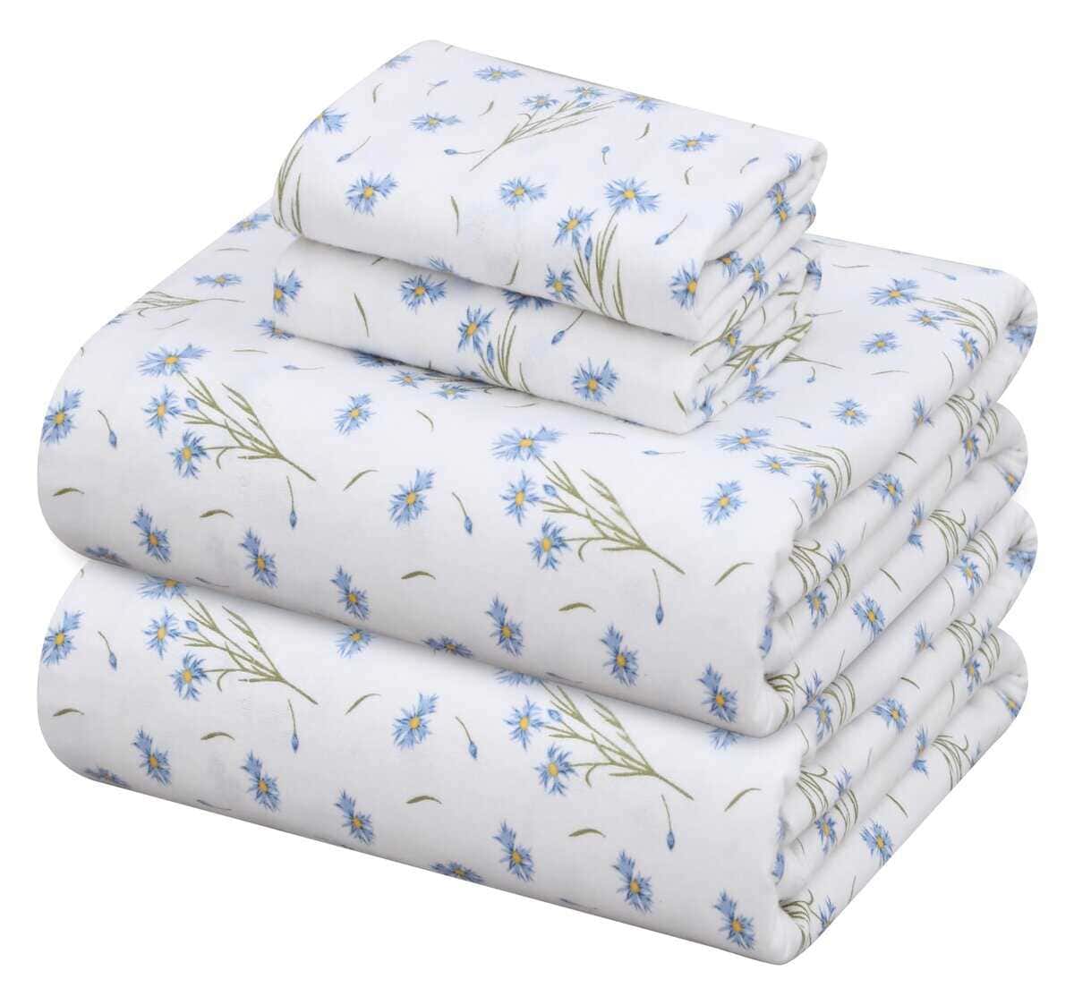 Juego de sábanas de franela ZOYER para cama -Daisy Day