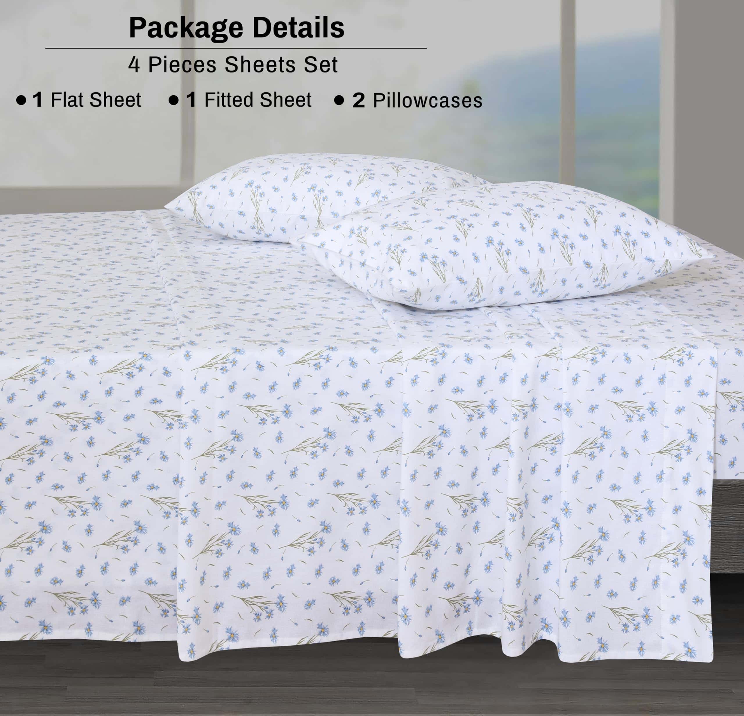 Juego de sábanas de franela ZOYER para cama -Daisy Day - Imagen 8