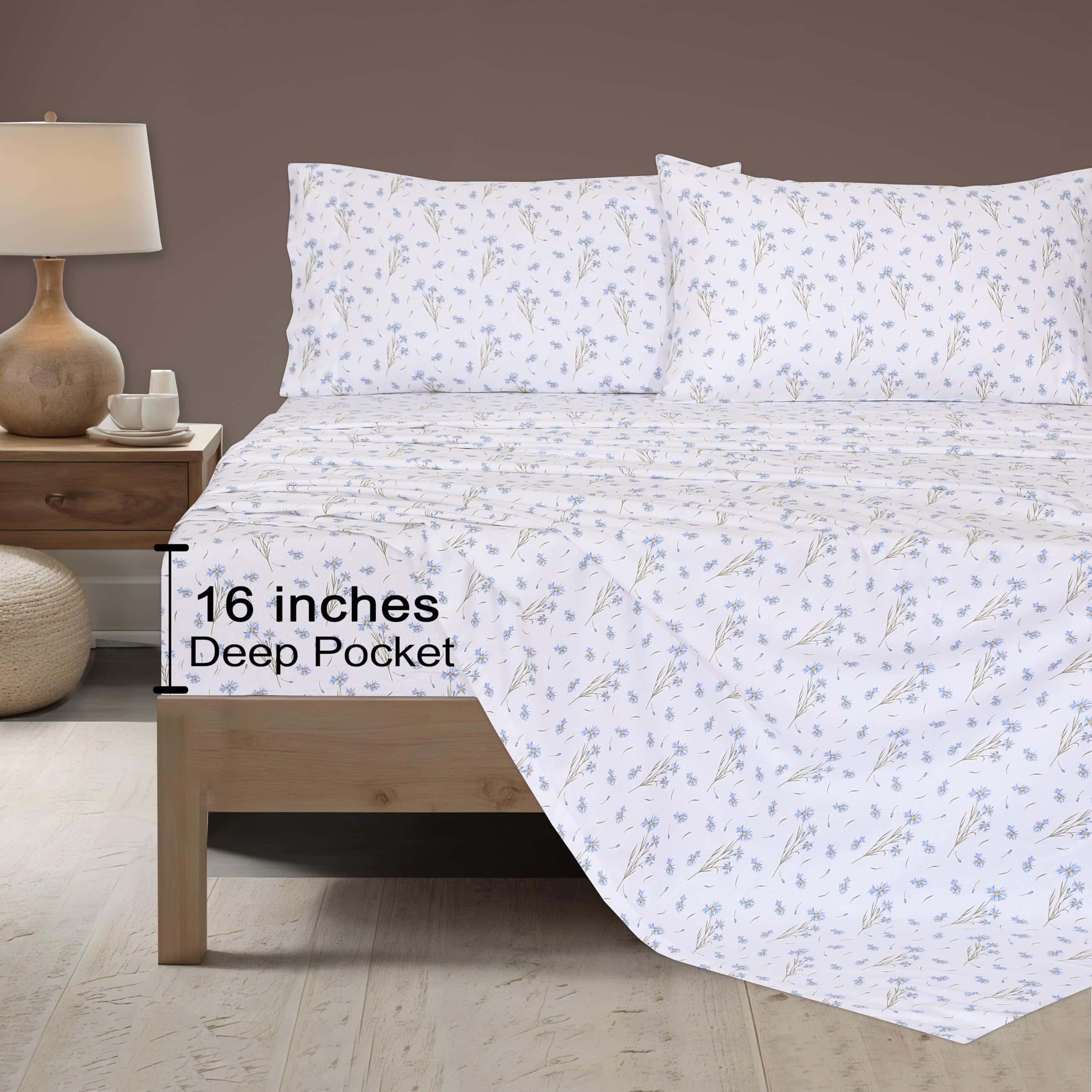Juego de sábanas de franela ZOYER para cama -Daisy Day - Imagen 6
