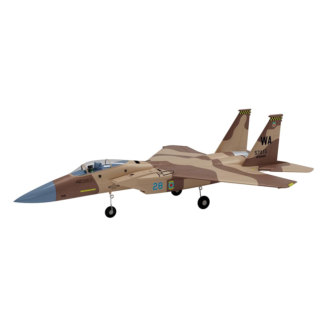 Avión de combate RC XFLY-MODEL F-15 Twin -Desierto camuflado
