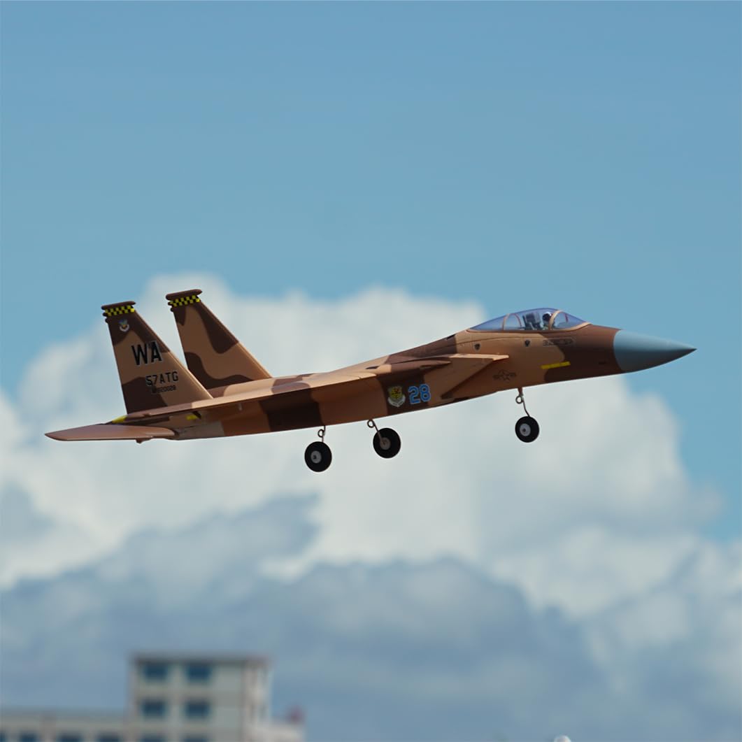 Avión de combate RC XFLY-MODEL F-15 Twin -Desierto camuflado - Imagen 6