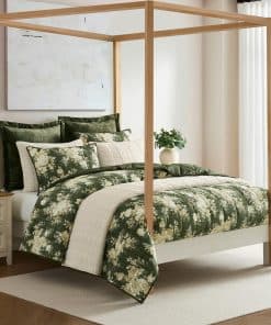 Juego de Edredón de Lujo Bridget Floral de Terciopelo,