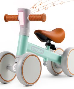 SYNCFUN Bicicleta de Equilibrio LED para Bebés con Música